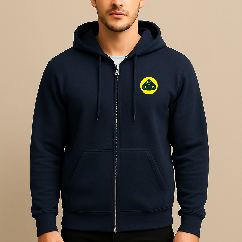 Men’s Lotus Car Zipper Hoodie